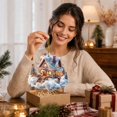 thumbnail image 6 of Acrylic Snow House Christmas Ornament, 3.94 Inch Lighted Hanging Decoration, Winter Cottage Pendant for Holiday Tree and Festive Gift Giving, 6 of 7
