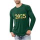 thumbnail image 1 of Blusas y camisas de manga larga con cuello redondo para hombre, deportivas, fitness, hogar, pijamas navideños estampados, camiseta de manga larga con cuello redondo, blusa de poliéster para hombre, 1 of 3