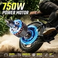 thumbnail image 6 of SISIGAD Electric Mountain Bike for Adults, 20"x4.0 Fat Tire, 750W Motor 48V 15Ah Dual Battery, Tested to UL2849 Standard by SGS, 6 of 11