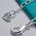 thumbnail image 3 of Pulsera de eslabones de plata de ley para mujer | Cadena pequeña ajustable | Elegante regalo de cumpleaños para San Valentín, 3 of 5