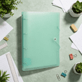 thumbnail image 4 of 4 Hole Plastic Loose Leaf Binder, Durable Metal Fixture Design For A4 Paper Document Storage And Sorting (Light Green), 4 of 5