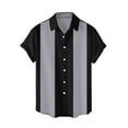 thumbnail image 1 of Playeras Algodon Para Hombre, Camiseta Informal De Verano A La Moda Para Playa, Con Estampado Digital 3D, Solapa Con Botones, Manga Corta, 107, 1 of 4