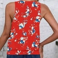 thumbnail image 4 of Mingw Tank Tops for Women Womens Floral Tops V Neck Shirts Summer Sleeveless Tank Tops Comfortable Tee, 4 of 4