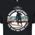 thumbnail image 3 of National Lampoon's Christmas Vacation - The Sh*tter Was Full - Juniors Cropped Cotton Blend T-Shirt, 3 of 5