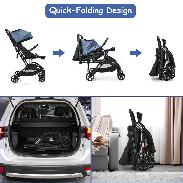 2021 New Design Khaki Color High Landscape Baby Stroller 3 in 1 With Car  Seat