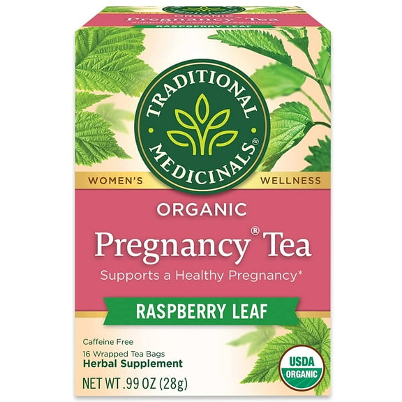 Pack of 6, Traditional Medicinals Raspberry Leaf Pregnancy Tea, 0.99 oz