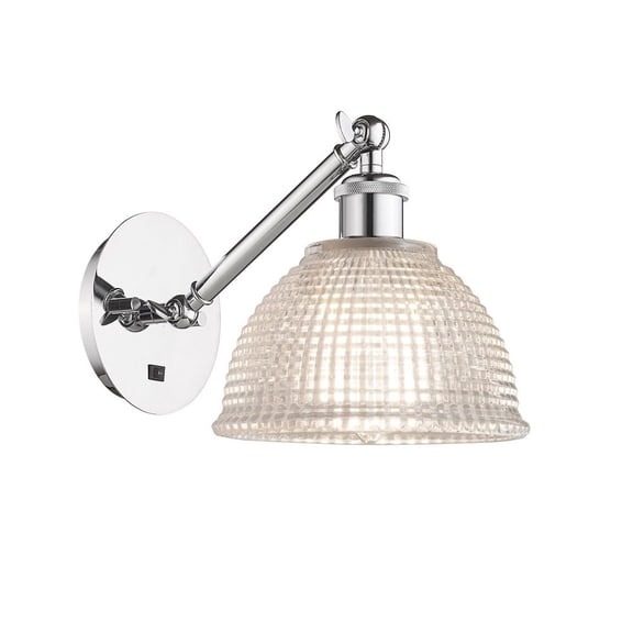 317-1W-PC-G422-LED-Innovations Lighting-Arietta - 1 Light Wall Sconce In Industrial Style-10.38 Inches Tall and 8 Inches Wide Polished Chrome Clear