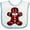 White and Blue, variant on Inktastic Buffalo Plaid Gingerbread Man Boys or Girls Baby Bib