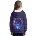 thumbnail image 3 of Pzuqiu Cat Girls Sweaters Comfortable Warm Girls Sweatshirts Size 4-5 Stretchy Casual Hooded Sweatshirt Kids Soft Fall Outerwear Versatile for Kids and Toddlers, 3 of 7