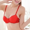 thumbnail image 2 of Bras for Women,Glossy Lace Bra for Small Chest Cute Thin Underwear Gather Push Up Enhancer,Sports Bras for Women,RD1,C, 2 of 3