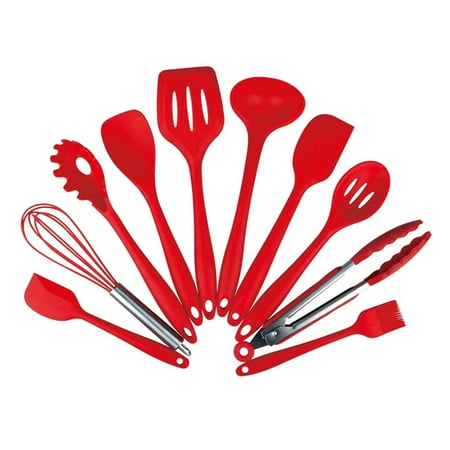 

Andoer Silicone Kitchenware 10Pcs Kitchen Utensils Set Non-stick Silicone Cooking Utensils Set Eco-friendly Cooking Tool