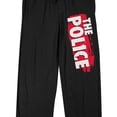 thumbnail image 2 of The Police Logo Men's Black Sleep Pajama Pants-Small, 2 of 4