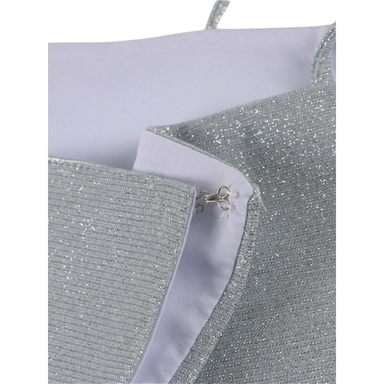 WakeUple Women 's Sequined Camisole Shining Glitter Crop Top Sleeveless  Rhinestones Club Crop