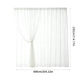 thumbnail image 3 of Outdoor Mosquito Netting for Patio - Extra Wide Mesh Bug Net Curtains for Porch, Lightweight Airy Screen for Balcony Gazebo Pergola Cabana, 236" W x 118" L Per Panel, 1 Panel, 3 of 6