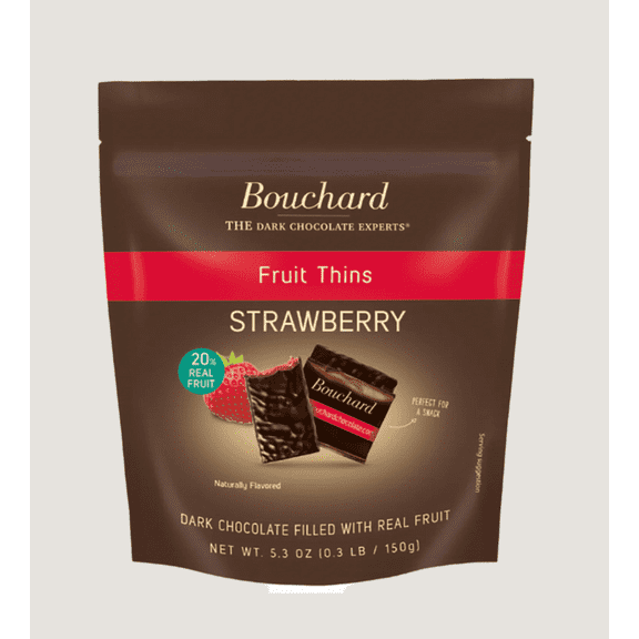 Dark Chocolate Strawberry Thins - 5.3 OZ (.3 LB/150g)