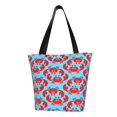 thumbnail image 1 of Balery Cartoon Crabs Bolsa de Hombro con Diseño, Bolsa Grande y Duradera, Bolsa Versátil para Compras, 1 of 6