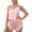 Pink, variant on Sngxgn Pajamas Sets Women Ribbed Knit Cozy Long Sleeve Sleepwear Shorts Lounge Set with Pockets(Black,S)