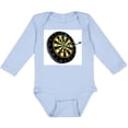 thumbnail image 3 of Inktastic Dart Board Boys or Girls Long Sleeve Baby Bodysuit, 3 of 5