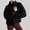 Black, variant on Womens Long Sleeve Cropped Sherpa Fleece Jacket Casual Teddy Zip Up Fuzzy Coat Fall Winter Fluffy Outerwear