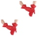 thumbnail image 2 of Guantes de encaje Minnieouse para niña accesorio de moda boda Rojo 2Conjunto, 2 of 6