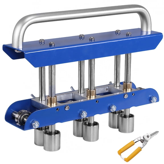 golytefs 3 Station Edge Roller Bender Roofing Sheet Metal Bending Tool for 0 90 Degree Angle(blue)