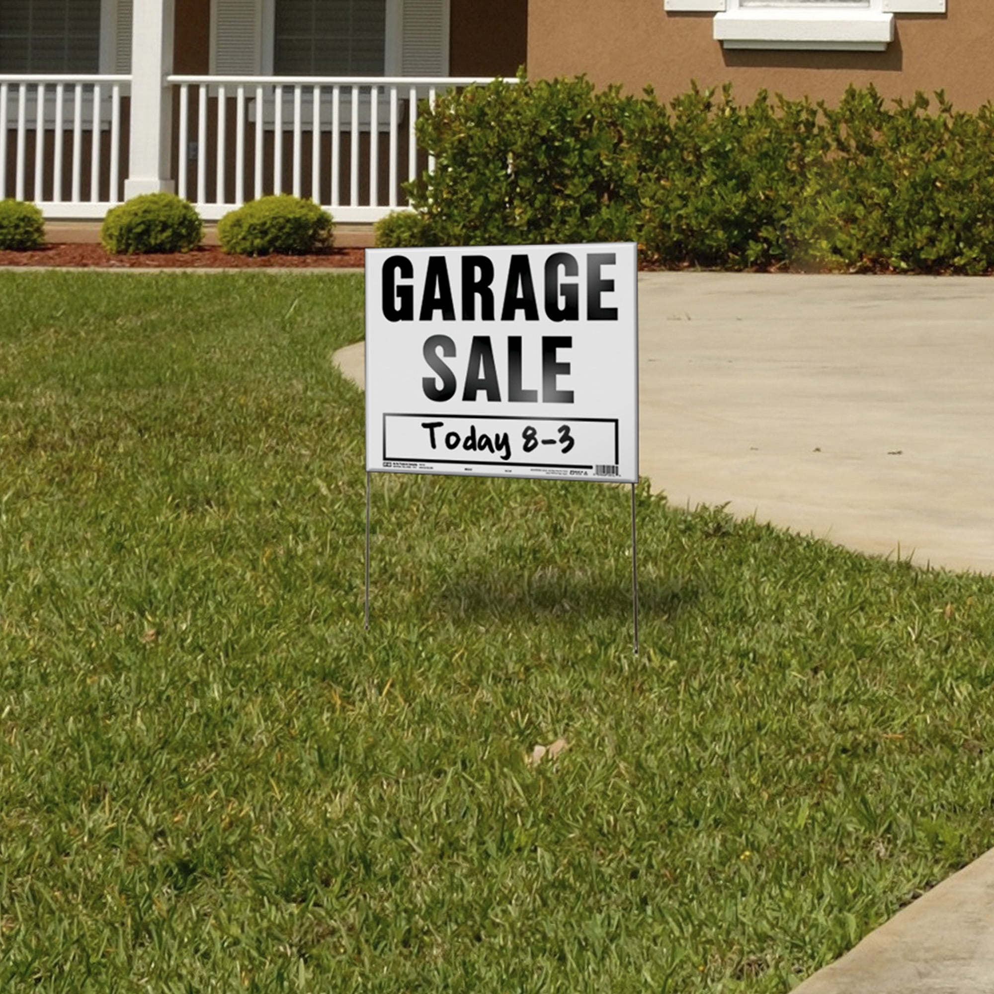 (3 pack) Hy-Ko 14" x 18" Plastic Garage Sale Sign