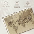 thumbnail image 5 of Elephant Stock The World Is Your Oyster Map Wall Art - Horizontal Canvas Wall Art - Living Room Wall Decor - Map Canvas - Brown And Gray Decor - 12" x 8", 5 of 6