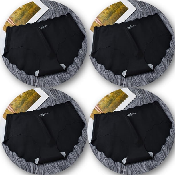 Conjunto de 4 unidades de ropa interior sin costuras, bragas de seda para mujer, Tangas 3XL, calzoncillos con volantes para mujer, 4 piezas, bragas para niñas, lencería Sexy, 4 piezas Tan Jianjun unisex