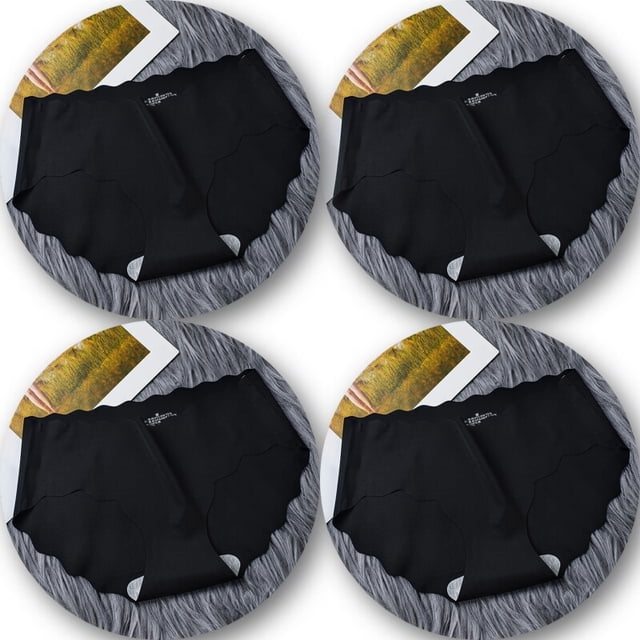 Conjunto de 4 unidades de ropa interior sin costuras, bragas de seda para mujer, Tangas 3XL, calzoncillos con volantes para mujer, 4 piezas, bragas para niñas, lencería Sexy, 4 piezas Tan Jianjun unisex