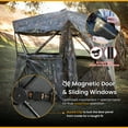 thumbnail image 6 of Arrowhead Outdoor 270° Vision 4.8x4.8 Ft Pop-up 2-3 Person See-through Hunting Stealth Deer Blind, 6 of 11