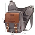 thumbnail image 4 of Bolso Bandolera de Hombro de Lona Vintage KAUKKO SG255-Gray, 4 of 5