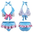 thumbnail image 7 of Littleforbig Ruffle Halter V-Neck Bikini Set Two-Piece Swimwear Bathing Suit Swimsuit - Baby Cuties 4XL, 7 of 7