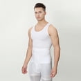 thumbnail image 1 of Chaleco fino moldeador para hombre, ropa interior sin costuras, camiseta ajustada para el abdomen, camiseta deportiva básica, 1 of 4