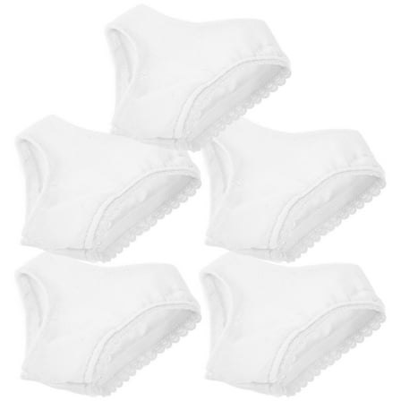 QIFULL Doll Clothes Cabbage Patch Dolls White 5Pack