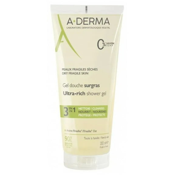 A-DERMA Surgras Shower Gel 3in1 200 ml