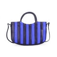 thumbnail image 5 of Abelardo De Moda Tropez Bag- Black/Violet Top Leather Handle Leather Bag, 5 of 5
