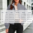 thumbnail image 3 of Yutgune Women's Cropped Plaid Jacket Zip up Stand Collar Casual Coat with Pockets Bomber Gingham Jacket Fall Workout Outerwear, 3 of 8