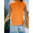 thumbnail image 3 of Douhoow Women Mock Neck Knit Vest Sleeveless Cropped Sweater Casual Ribbed Tank Tops, 3 of 4