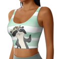 thumbnail image 5 of Sports Bra For Women, Cute Raccoon Sports Bras For Women High Support, Workout Tank Tops Woman With Removable Cups, 5 of 8