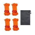 thumbnail image 4 of Cuerdas de escalada shamjiam 4 Piezas reflectantes con bolsa de almacenamiento naranja, 4 of 8