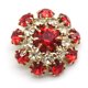 thumbnail image 2 of Apmemiss Clearance Rhinestone Buttons, Crystal Rhinestone Buttons Flatback Crystal Flower Buttons Wedding Bridal Accessory for Women Crafts DIY Jewelry Making Clothes Bags Shoes Bouquet Decoration, 2 of 3