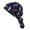 style 6, variant on Cancer Headwear for Women, Women's Comfort Head Scarf Headwear Chemo Cancer Cap Beanie Headwrap - Navy Amoeba