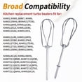 thumbnail image 3 of W10490648 Accesorios Para Batidores Para Batidora De Mano Kitchenaid, Batidores Turbo De Acero Inoxidable Compatibles Con Piezas De Repuesto Para Batidora Kitchenaid Khm2B Ap5644233 Ps4082859 (Paquete, 3 of 5