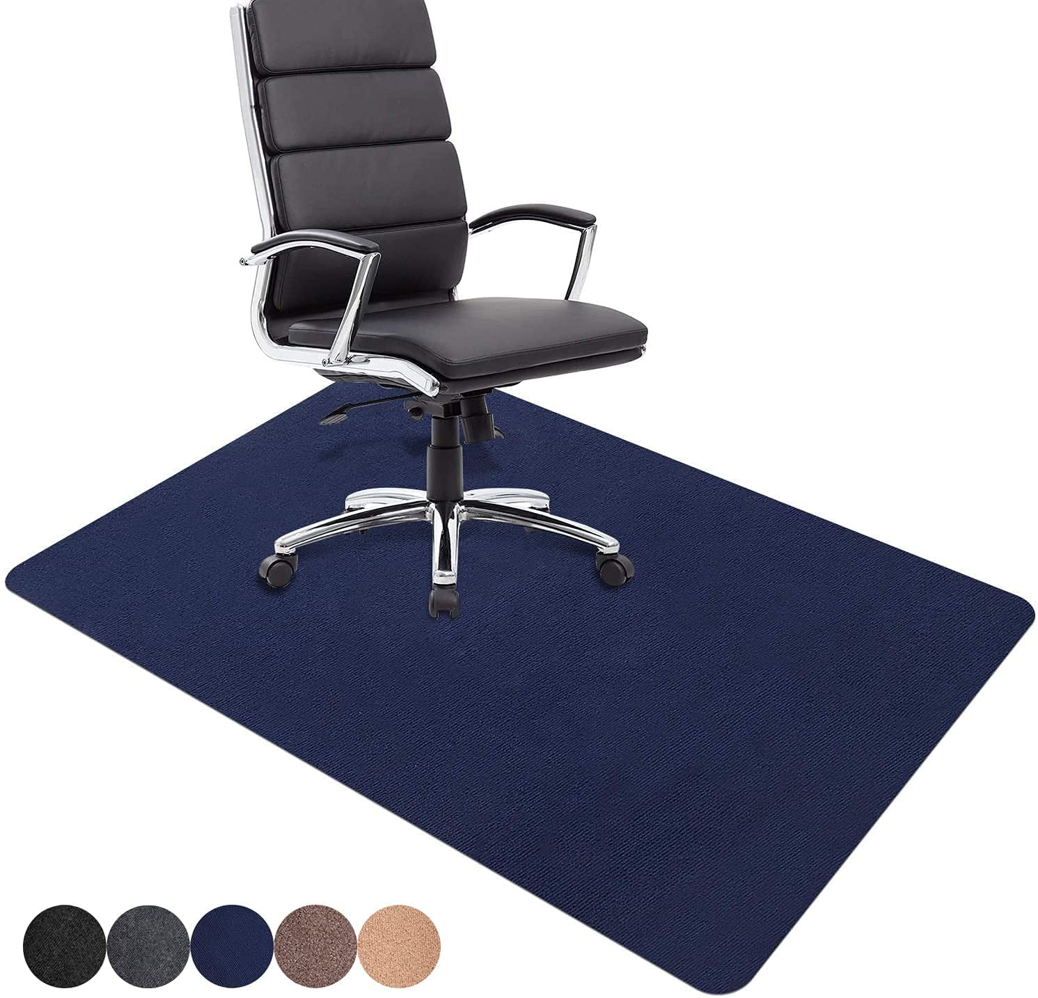Eurotex Office Desk Chair Mat for Hard Floors Protector (PVC, 47 x 35
