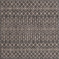 thumbnail image 1 of Unique Loom Outdoor Trellis Geometric Rug 5' 3 x 5' 3 Square Charcoal Gray/Beige, 1 of 1