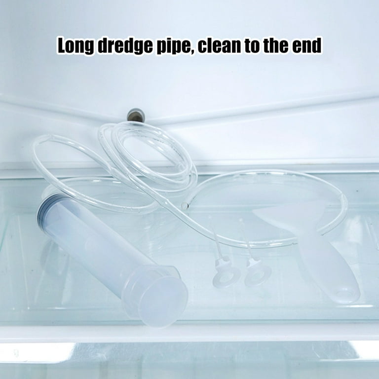 Smrinog 8pcs Fridge Drain Hole Clog Remover Dredge Pipe Unblock Clean Brush  Syringe 