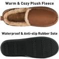 thumbnail image 2 of VONMAY Men's Moccasin Slippers Fuzzy House Shoes Memory Foam Indoor Outdoor, 2 of 5