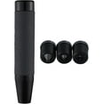 thumbnail image 5 of Weighted Shift Knob Long Stick Gear Shifter Lever Leather Shift Knobs with Adapter for Most Automatic Manual Vehicle Trucks, Black, 5 of 7