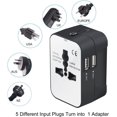 thumbnail image 4 of Travel Adapter, Worldwide All In One Universal Travel Adaptor Wall AC Power Plug Adapter Wall Charger with Dual USB Charging Ports, 4 of 7