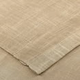 thumbnail image 4 of 3 Piece Rod Pocket Linen Semi Sheer Kitchen Window Curtain Tiers and Valance Set 24" Long, Taupe., 4 of 4